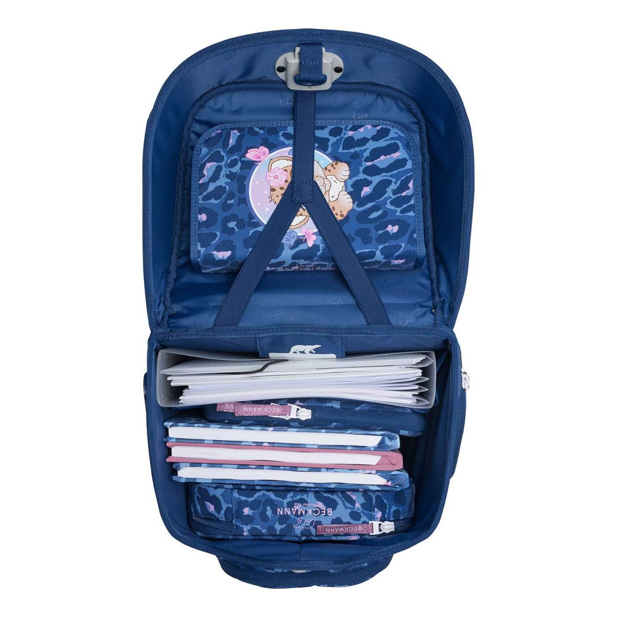 Beckmann Plus Air Cheeta Schulranzen Set 6tlg.