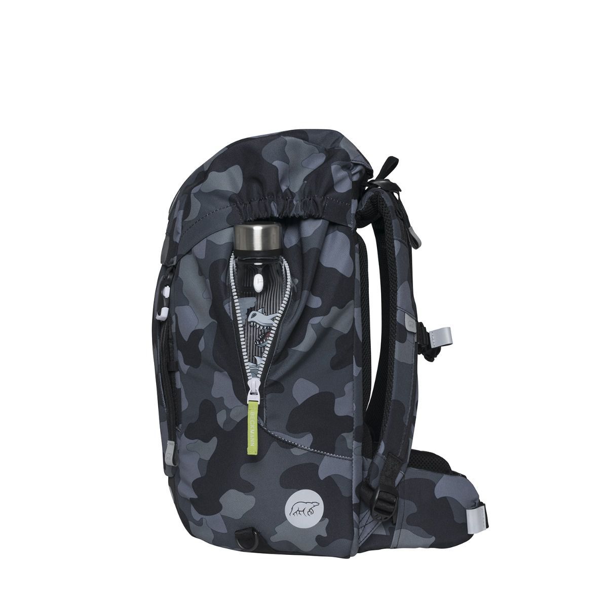 Beckmann Classic Maxi Camo Rex Black Schulrucksack Set 8tlg.