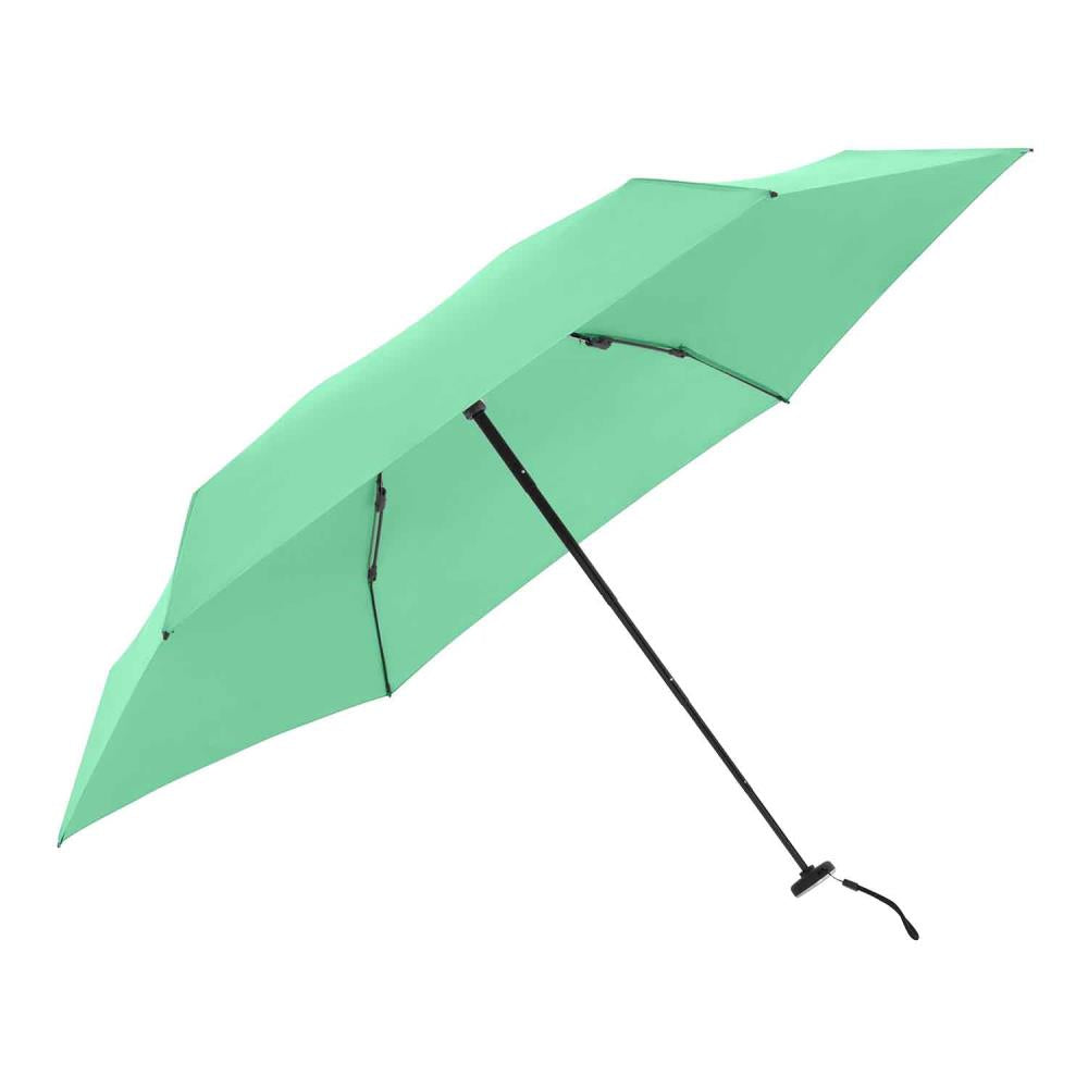 Knirps Fiber Compact Mini Uni Solid Mint Green Manual Regenschirm