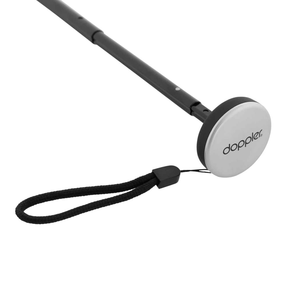 Knirps Fiber Compact Mini Uni Solid Simply Black Manual Regenschirm