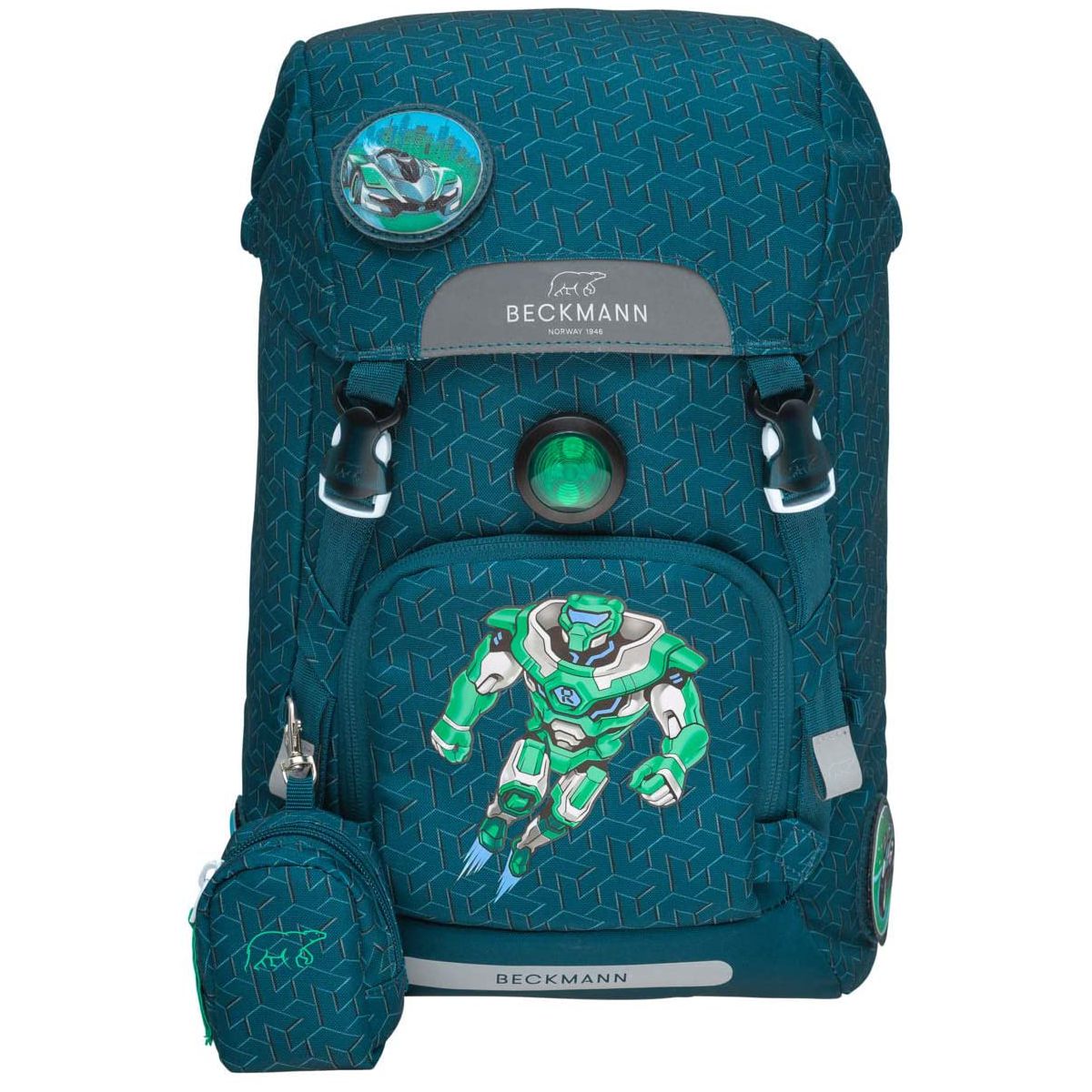 Beckmann Classic Roboman Schulrucksack Set 8tlg.
