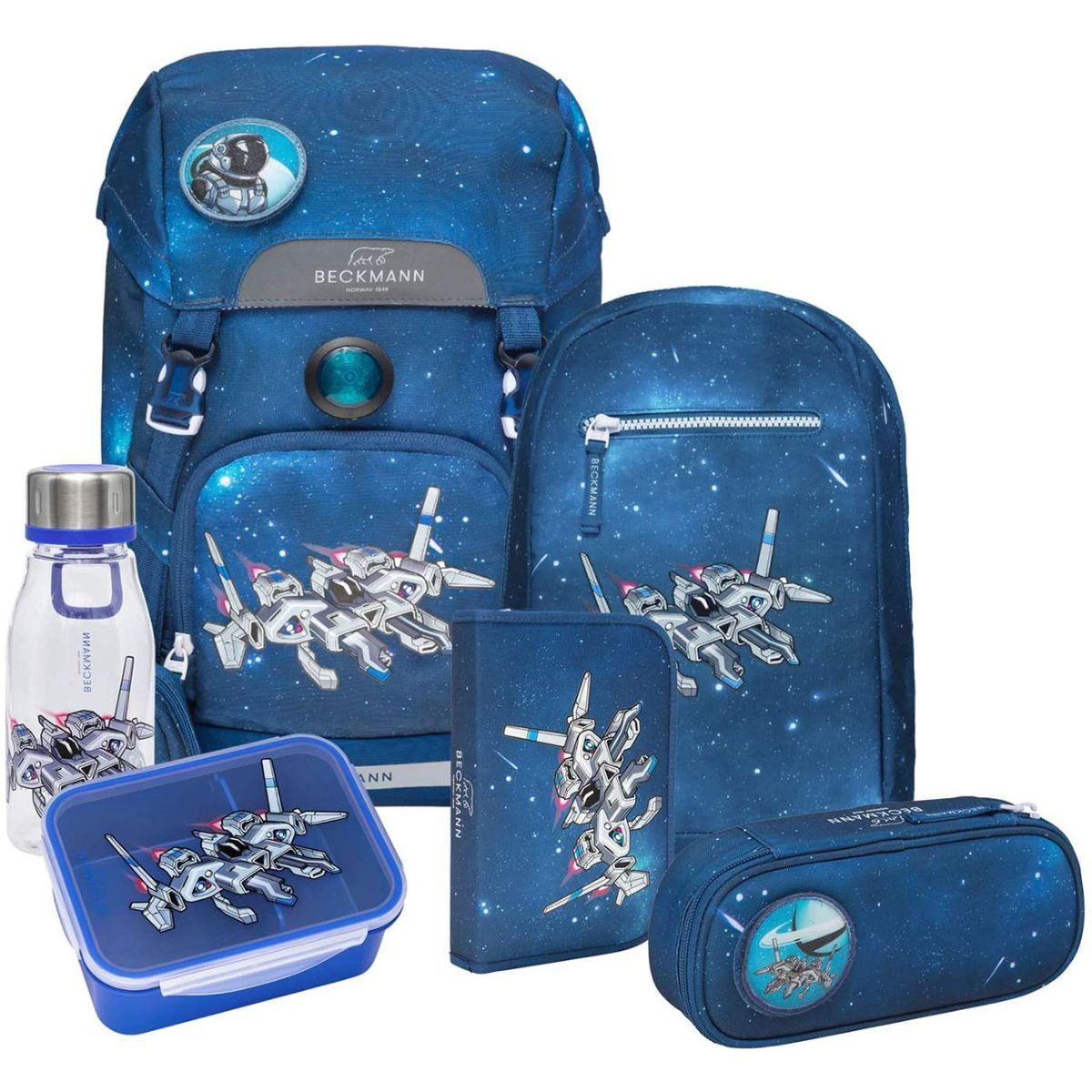 Beckmann Classic Spaceship Schulranzen Set 8tlg.
