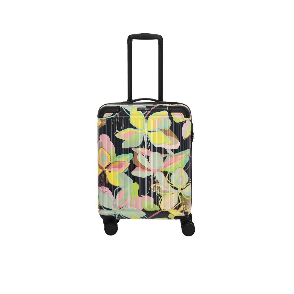 Travelite Cruise Gelbe Orchidee 4-Doppelrollen Trolley S 55 cm