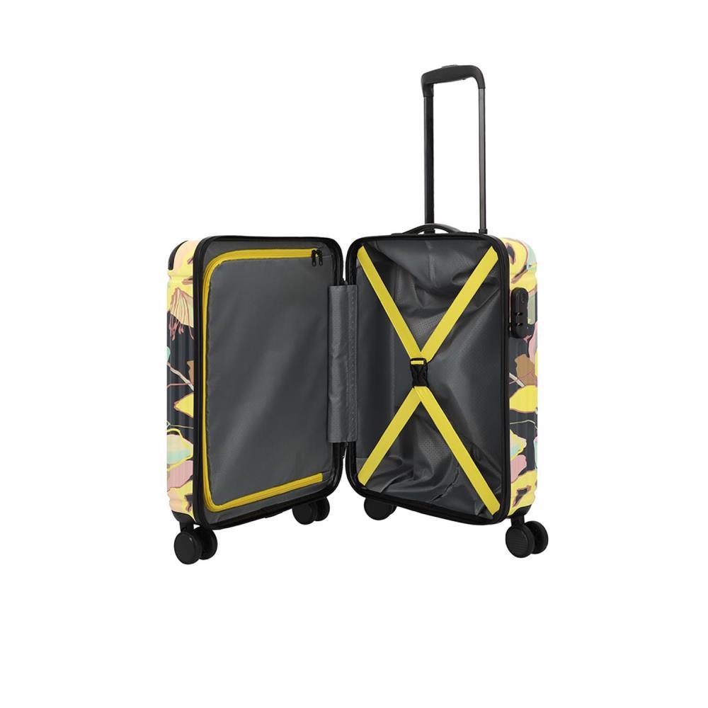 Travelite Cruise Gelbe Orchidee 4-Doppelrollen Trolley S 55 cm