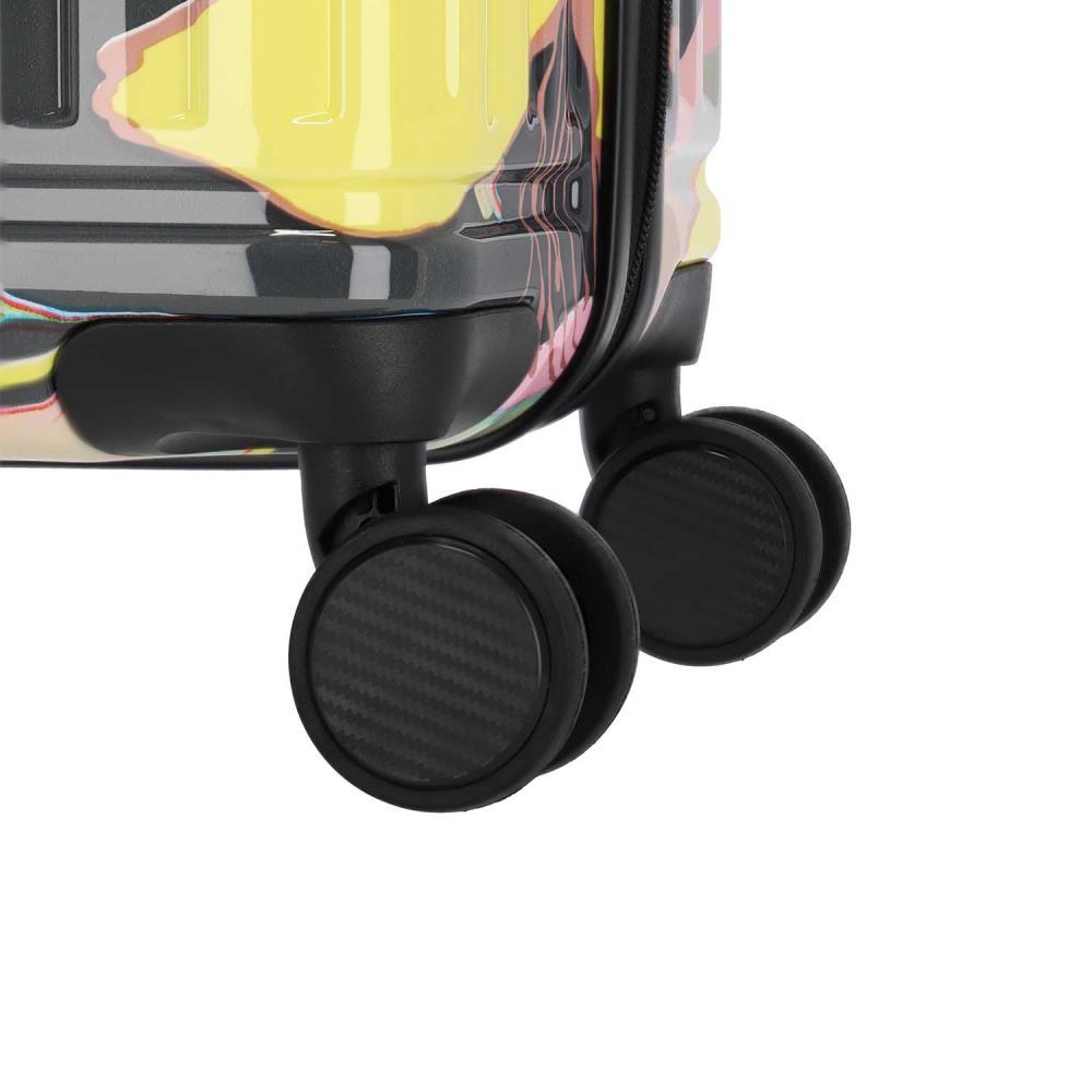 Travelite Cruise Gelbe Orchidee 4-Doppelrollen Trolley S 55 cm
