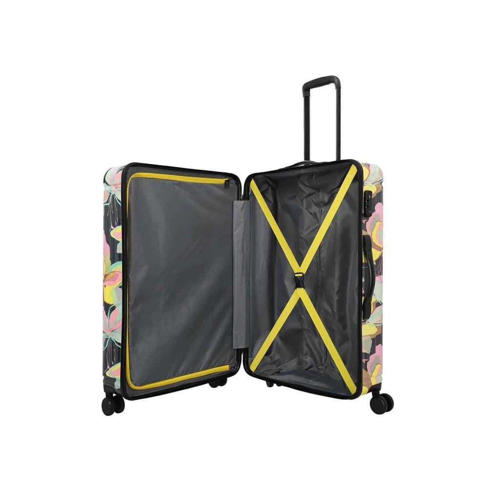 Travelite Cruise Gelbe Orchidee 4-Doppelrollen Trolley L 77 cm