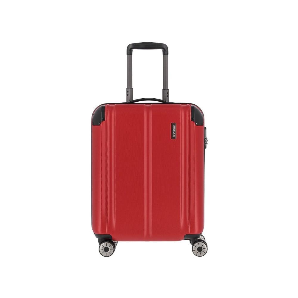 Travelite City Rot 4-Rollen Trolley S 55cm