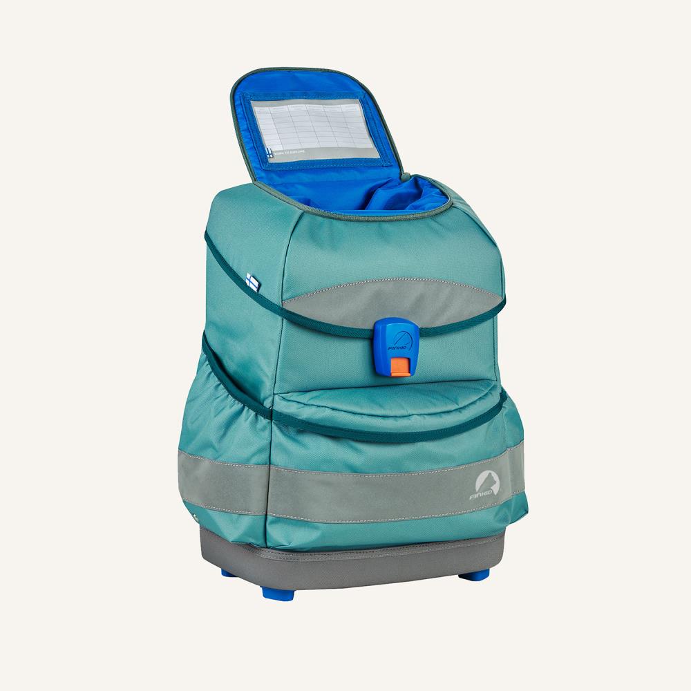 Finkid Buddy Classic Trellis Deep Teal Schulranzen Set 4tlg.