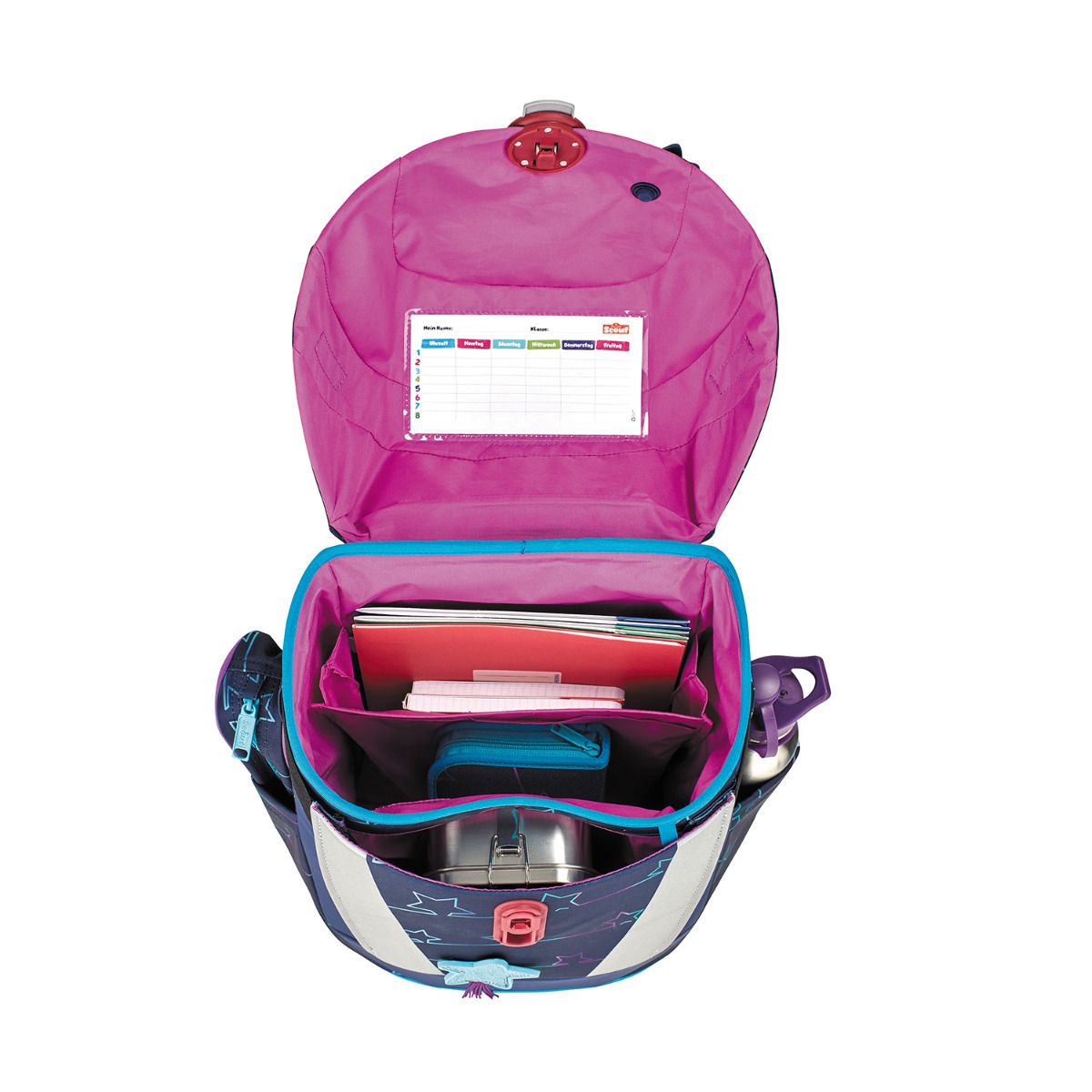 Scout Sunny II Blue Star Schulranzen Set 4tlg.