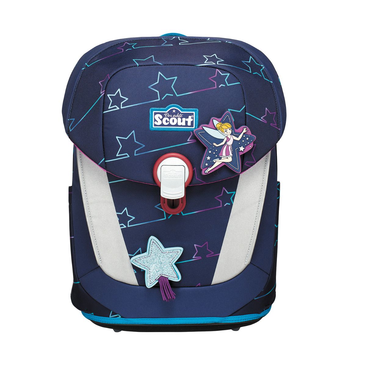 Scout Sunny II Blue Star Schulranzen Set 4tlg.
