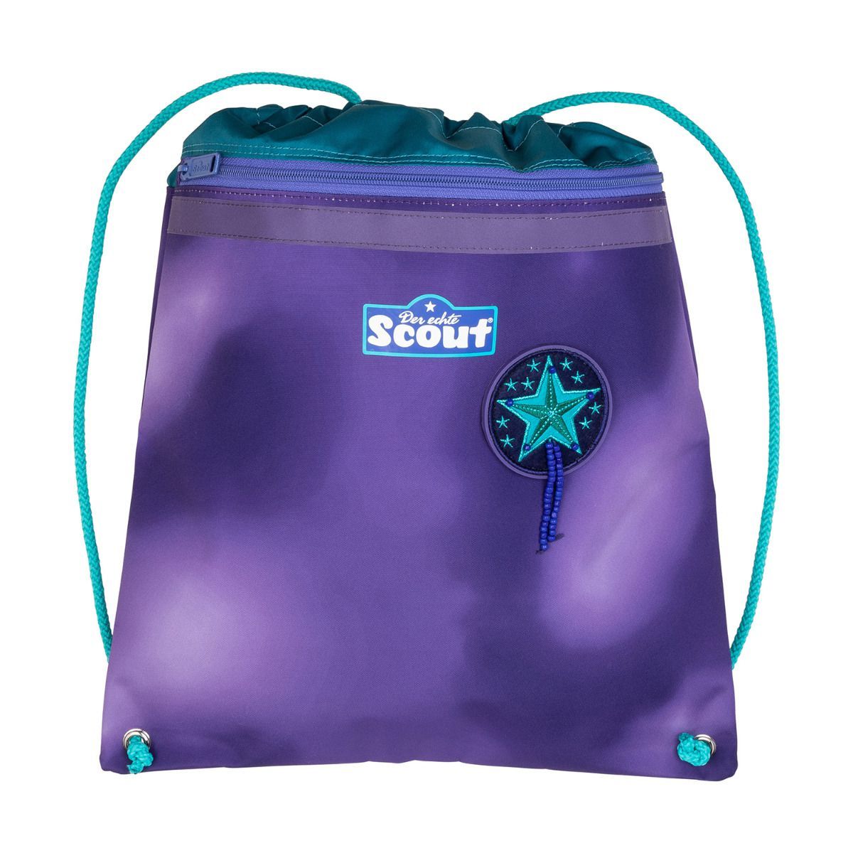 Scout Exklusiv Sunny II Superflash Purple Magic Schulranzen Set 4tlg.