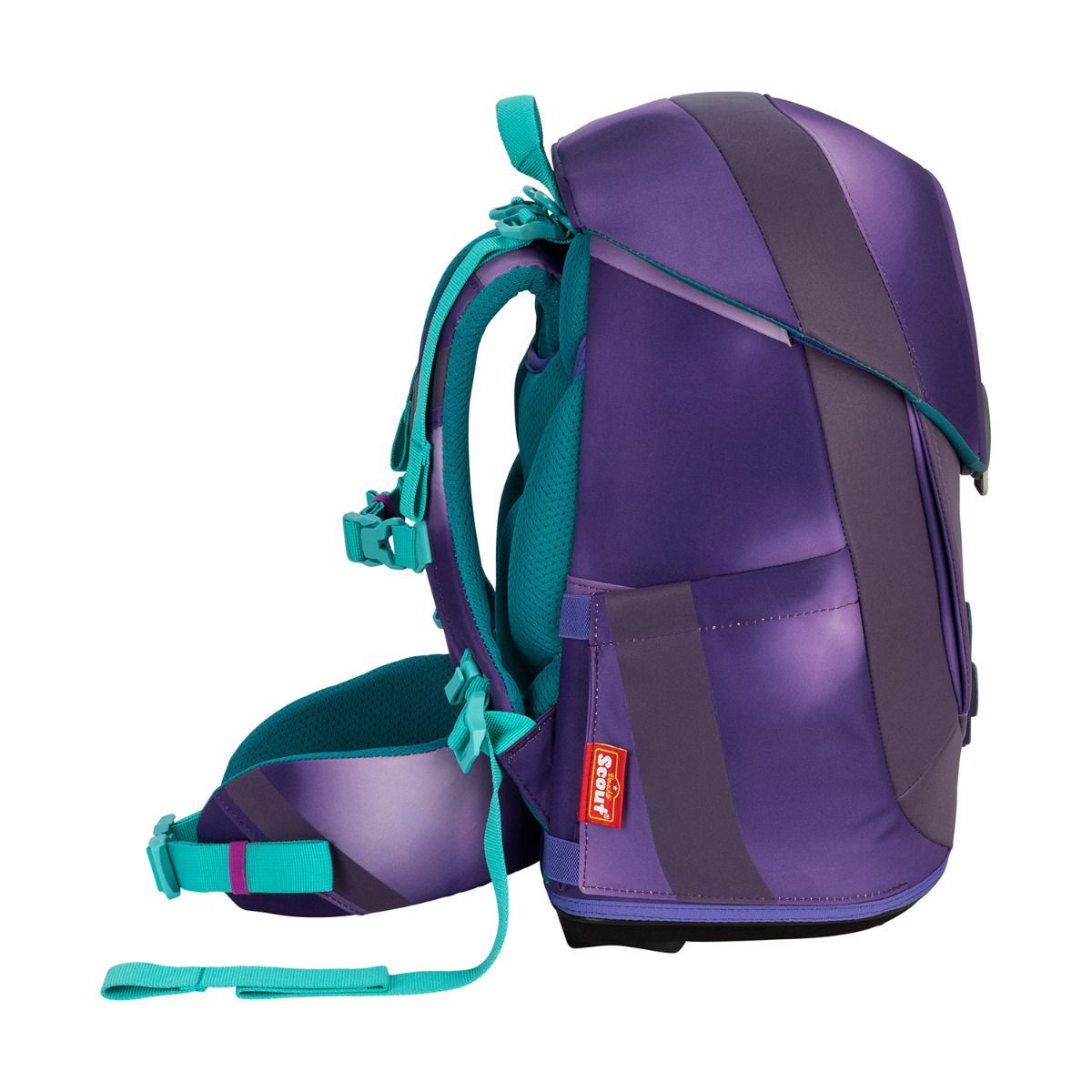 Scout Exklusiv Sunny II Superflash Purple Magic Schulranzen Set 4tlg.