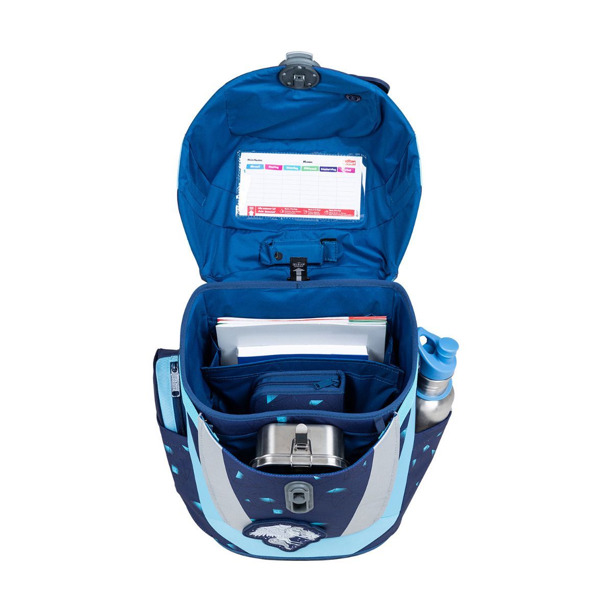 Scout Exklusiv Sunny II LED Pegasus Schulranzen Set 4tlg.