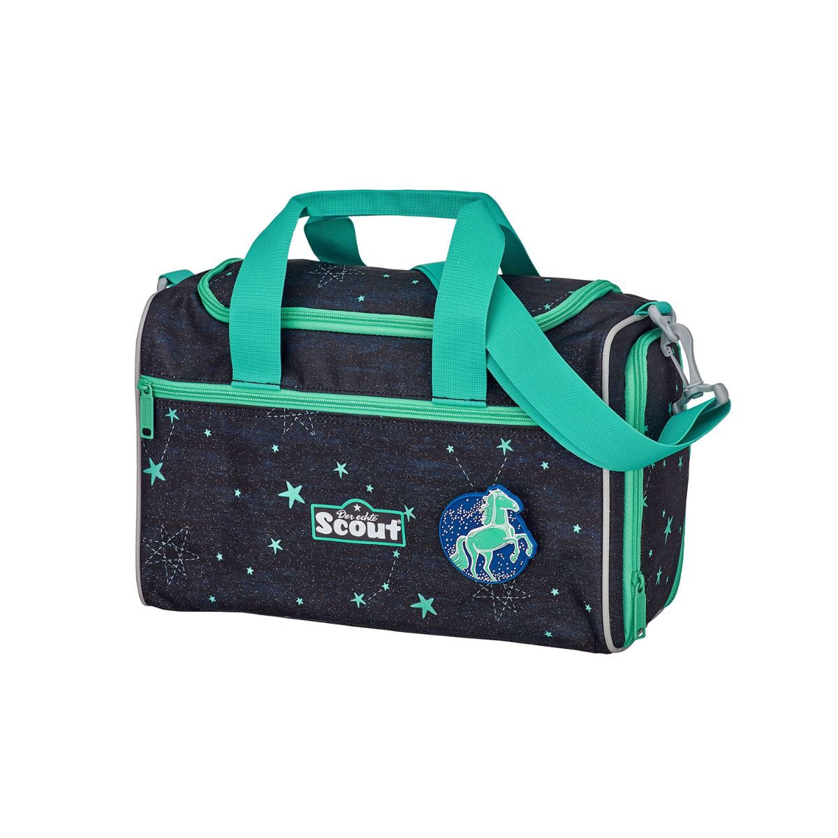 Scout Exklusiv Alpha LED Sternenhimmel Funny Snaps Schulranzen Set 4tlg.