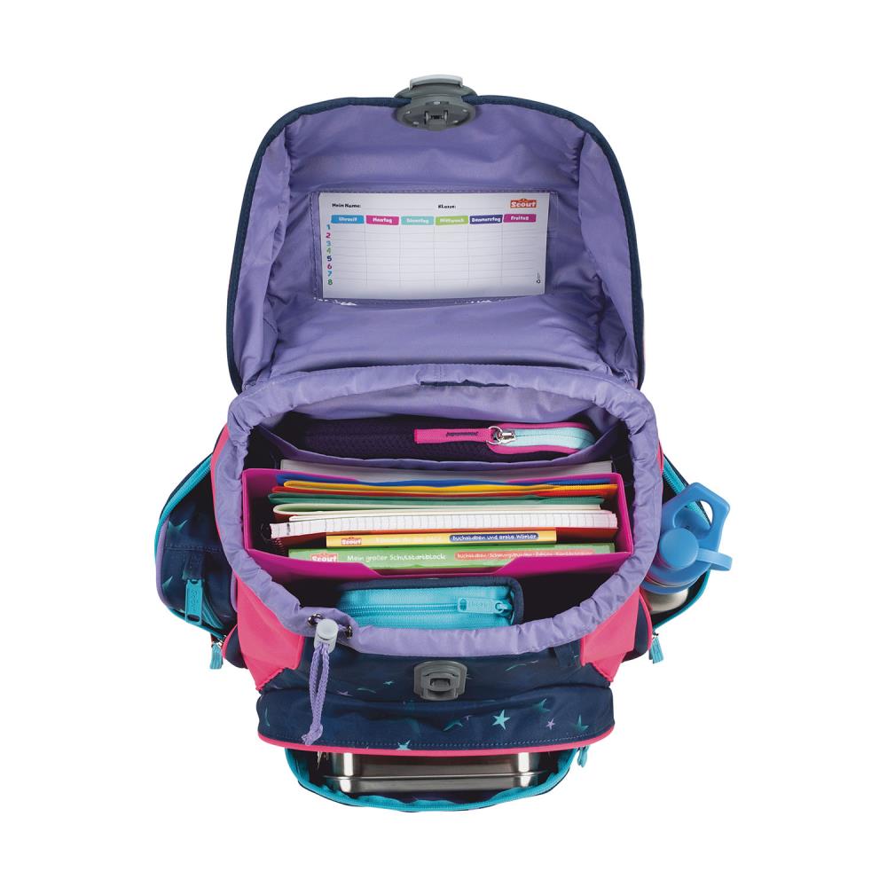 Scout Alpha DIN Pretty Star Schulrucksack Set 4tlg.
