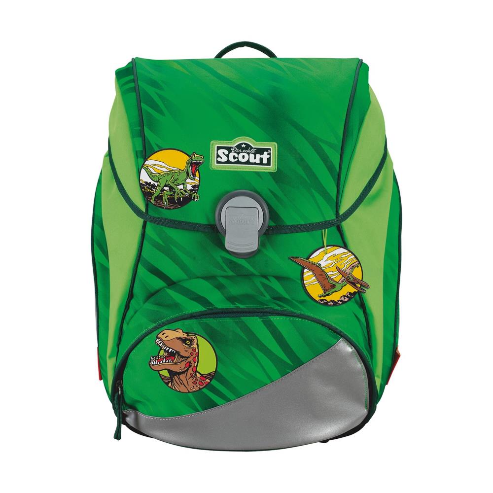 Scout Alpha DIN Dino Rex Schulrucksack Set 4tlg.