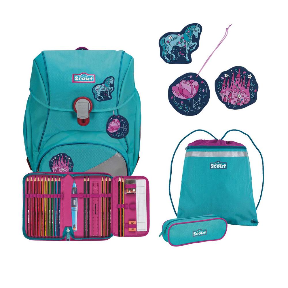 Scout Alpha Dreamworld Schulrucksack Set 4tlg.