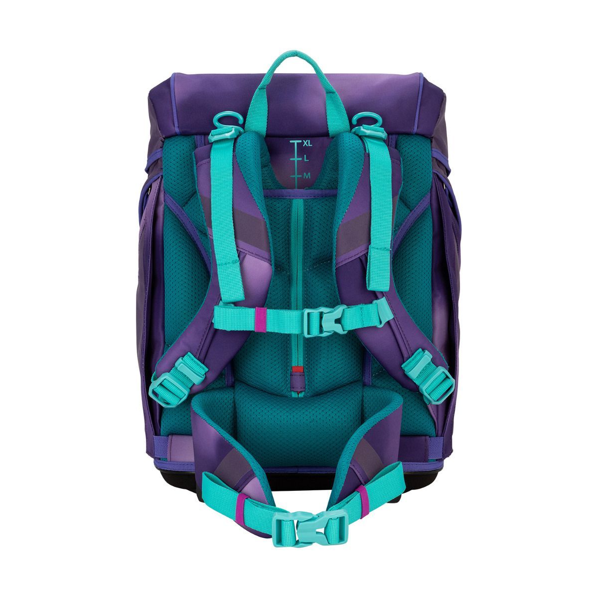 Scout Exklusiv Alpha Superflash Purple Magic Schulrucksack Set 4tlg.