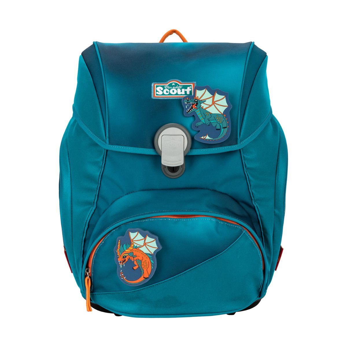 Scout Exklusiv Alpha Superflash Seadragon Schulrucksack Set 4tlg.
