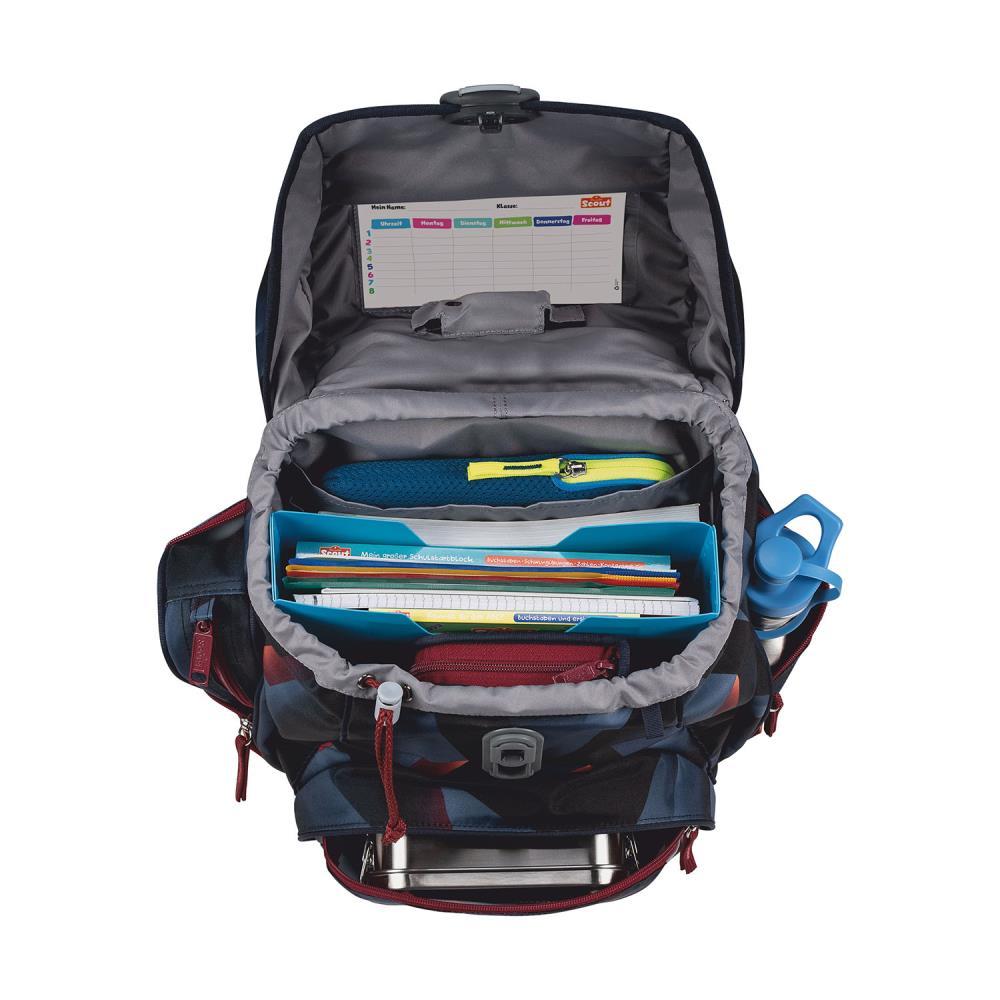 Scout Exklusiv Alpha LED Gravity Schulrucksack Set 4tlg.