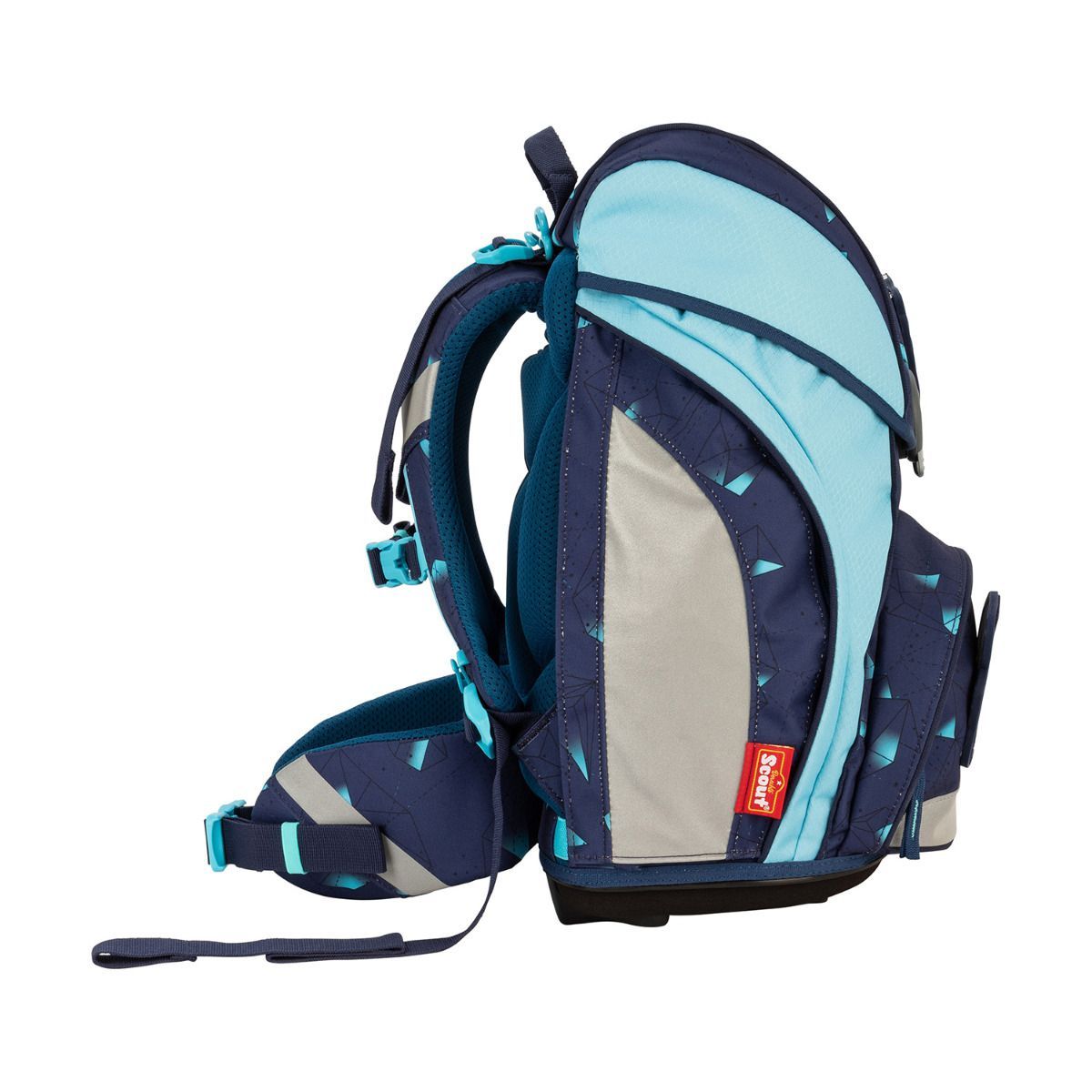 Scout Exklusiv Alpha LED Pegasus Schulrucksack Set 4tlg.