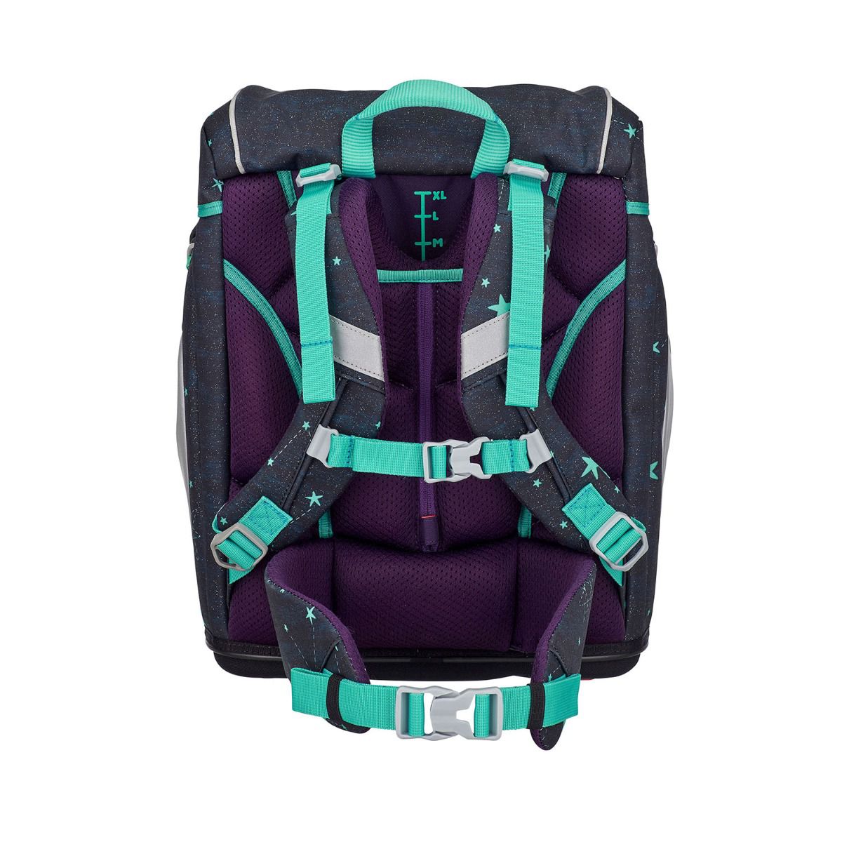 Scout Exklusiv Alpha LED Sternenhimmel Funny Snaps Schulranzen Set 4tlg.