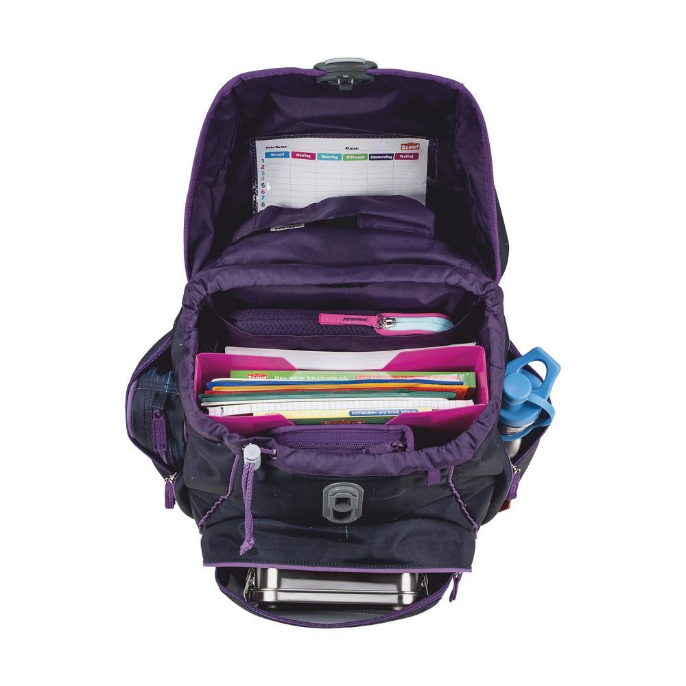 Scout Exklusiv Alpha Safety Light Spooky Starlight Schulrucksack Set 5tlg.