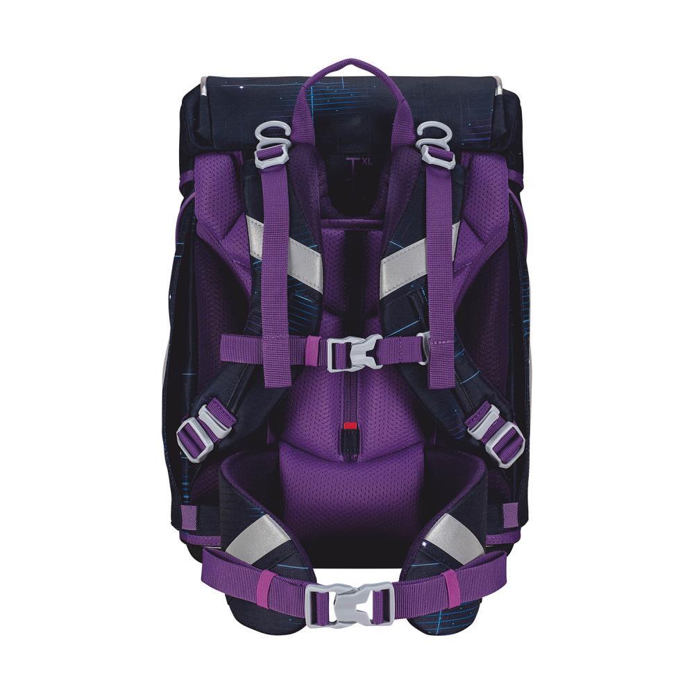Scout Exklusiv Alpha Safety Light Spooky Starlight Schulrucksack Set 5tlg.