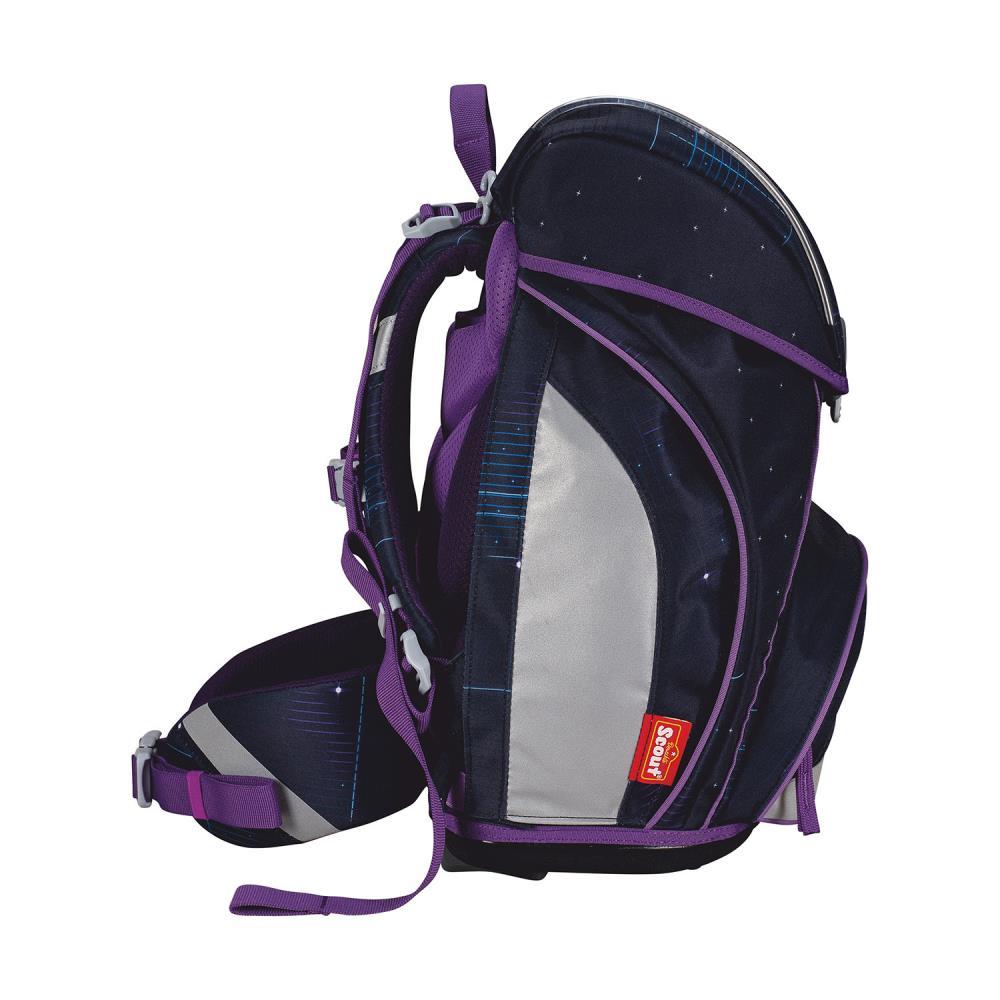 Scout Exklusiv Alpha Safety Light Spooky Starlight Schulrucksack Set 5tlg.