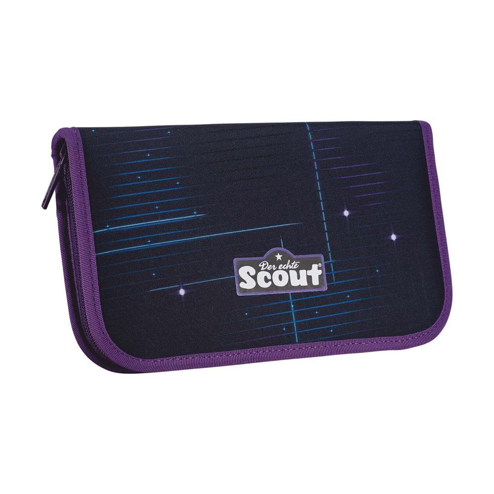 Scout Exklusiv Alpha Safety Light Spooky Starlight Schulrucksack Set 5tlg.