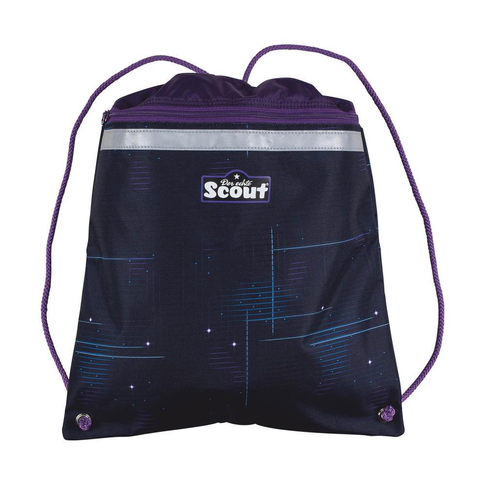 Scout Exklusiv Alpha Safety Light Spooky Starlight Schulrucksack Set 5tlg.