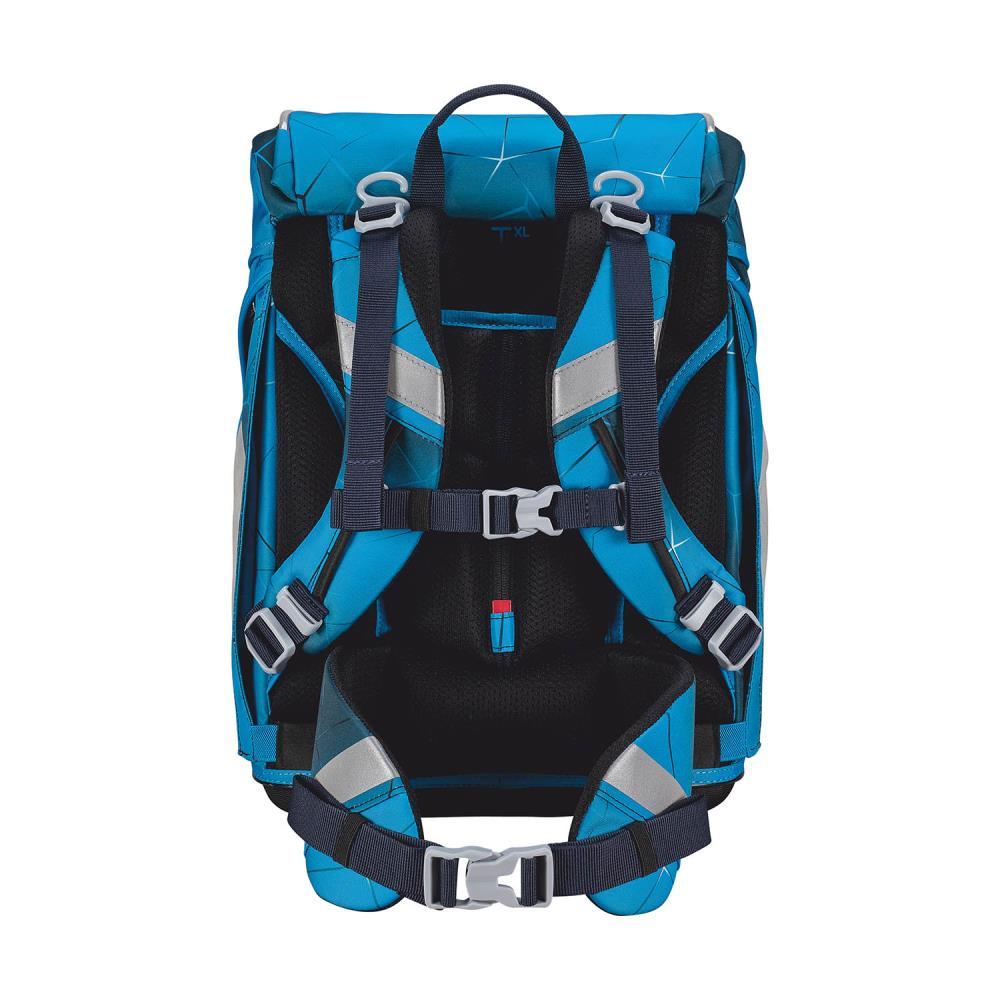 Scout Exklusiv Alpha Safety Light Polar Blue Schulrucksack Set 5tlg.