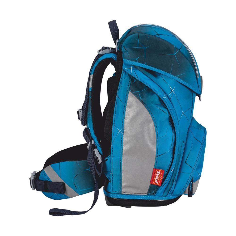 Scout Exklusiv Alpha Safety Light Polar Blue Schulrucksack Set 5tlg.