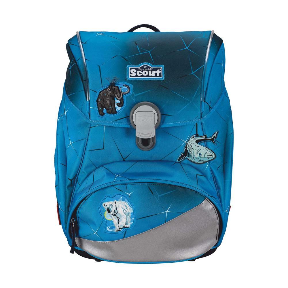 Scout Exklusiv Alpha Safety Light Polar Blue Schulrucksack Set 5tlg.