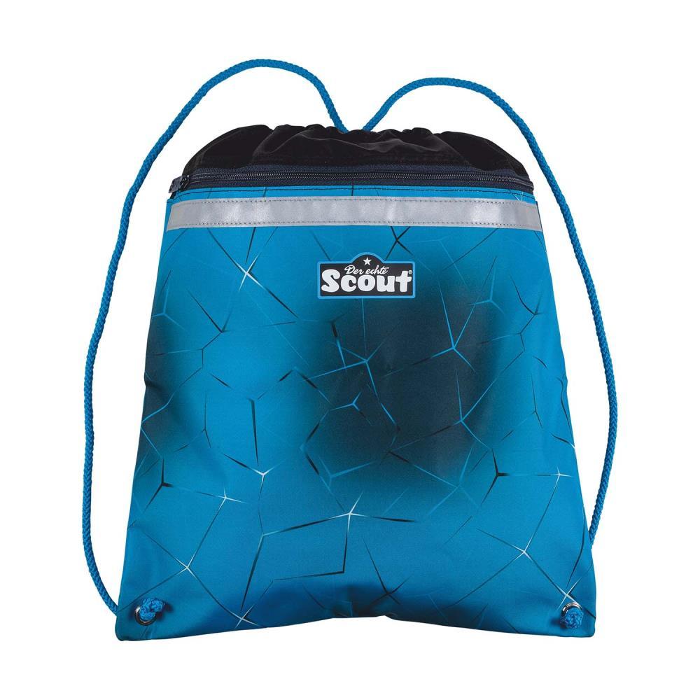 Scout Exklusiv Alpha Safety Light Polar Blue Schulrucksack Set 5tlg.