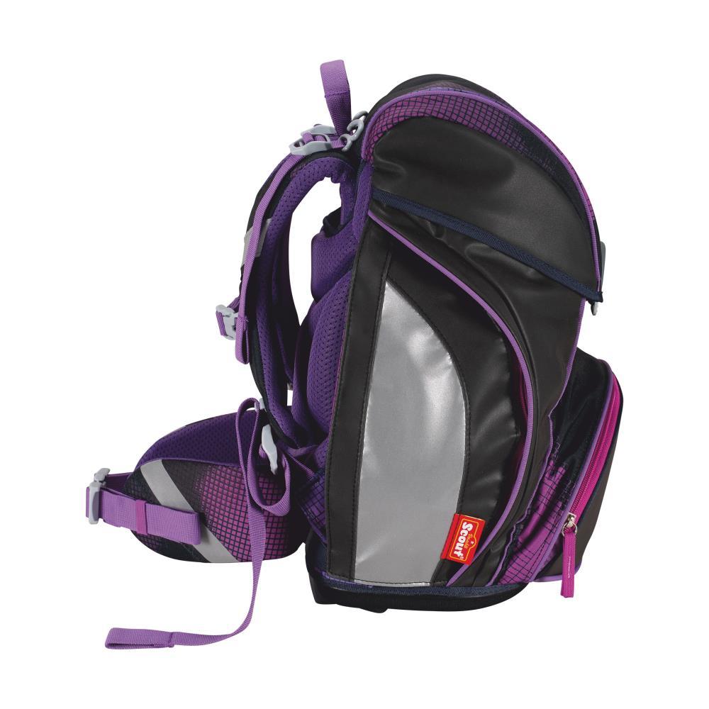 Scout Exklusiv Alpha Movie Star Pink Pixel Schulrucksack Set 5tlg.