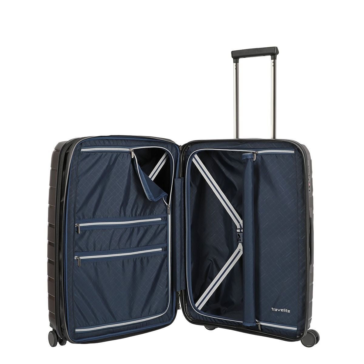 Travelite Air Base Anthrazit 4-Rollen Trolley M 67cm