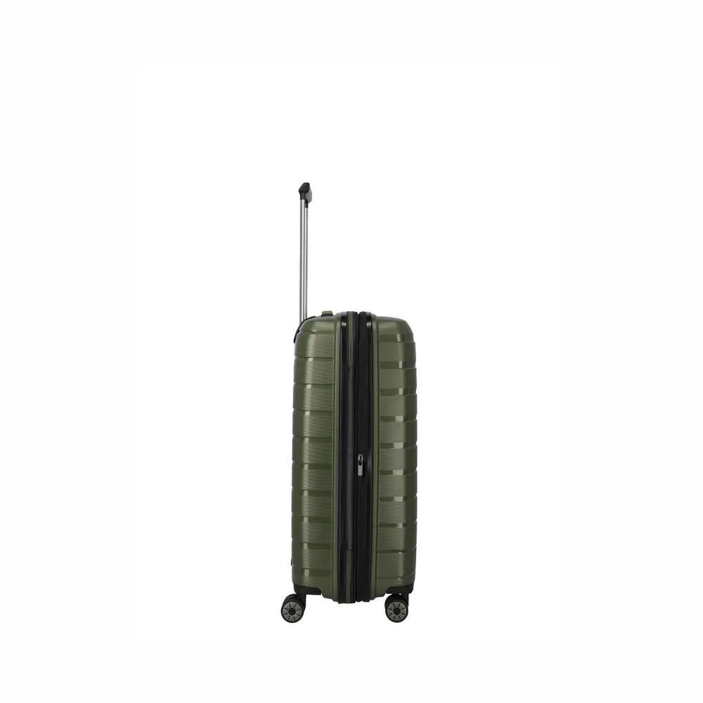 Travelite Air Base Olive 4-Rollen Trolley M 67 cm