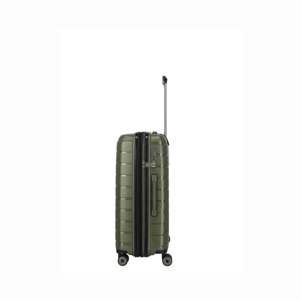 Travelite Air Base Olive 4-Rollen Trolley M 67 cm