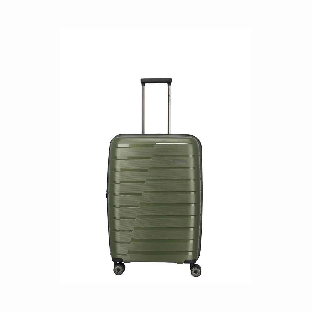 Travelite Air Base Olive 4-Rollen Trolley M 67 cm