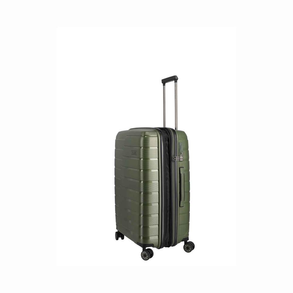 Travelite Air Base Olive 4-Rollen Trolley L 77 cm