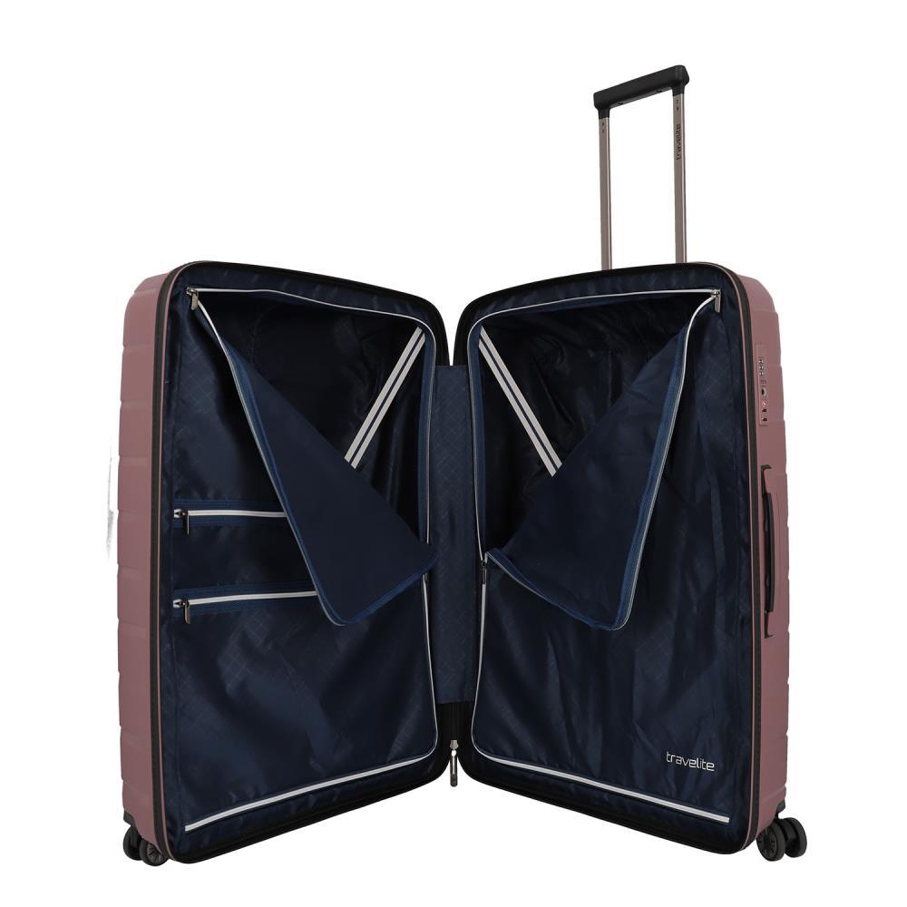 Travelite Air Base Flieder 4-Rollen Trolley L 77cm