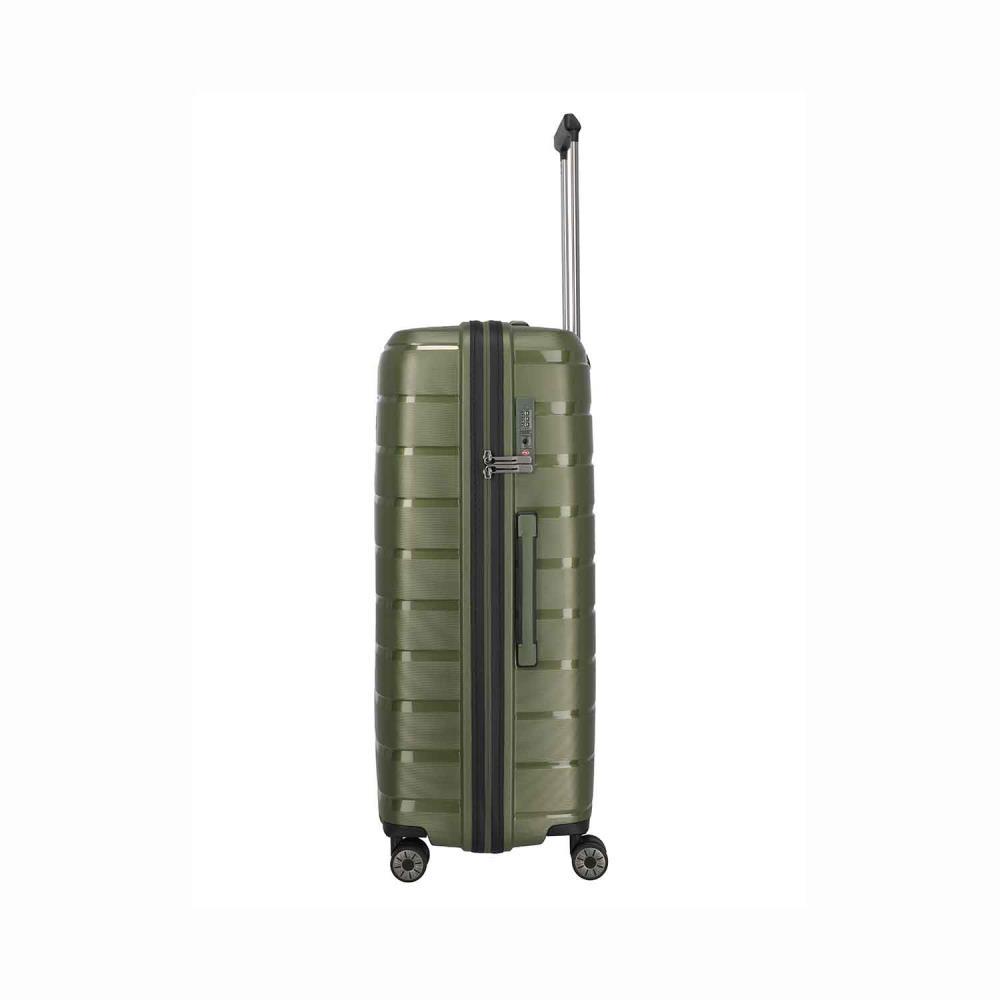 Travelite Air Base Olive 4-Rollen Trolley L 77 cm