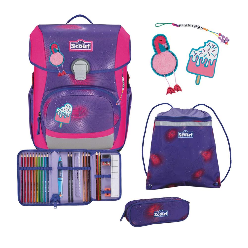 Scout Neo DIN Summer Schulranzen Set 4tlg.