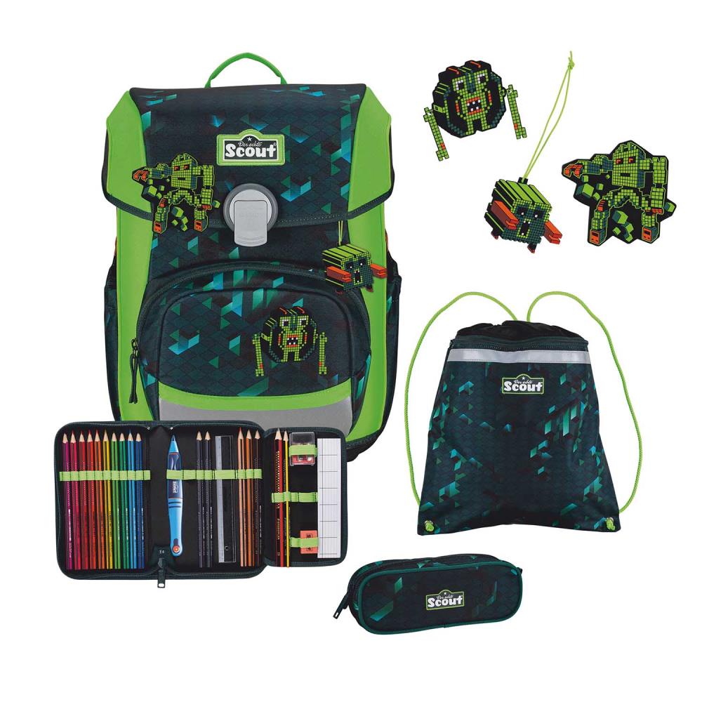 Scout Neo Cubes Schulranzen Set 4tlg.