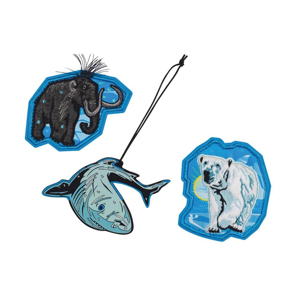 Scout Exklusiv Neo Safety Light Polar Blue Schulranzen Set 5tlg.
