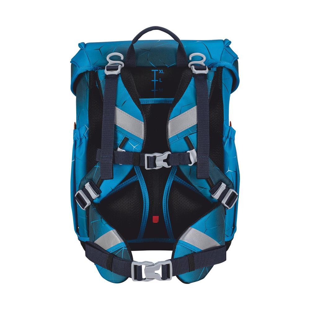 Scout Exklusiv Neo Safety Light Polar Blue Schulranzen Set 5tlg.