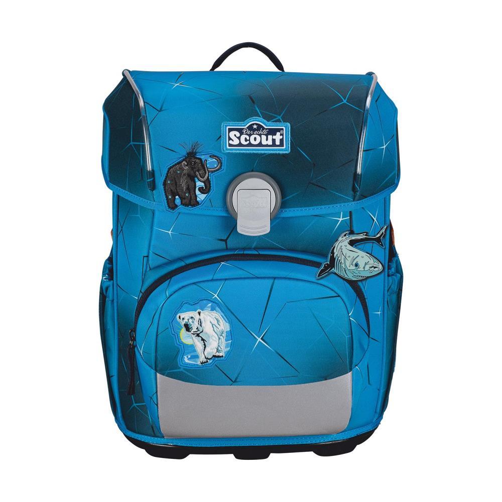 Scout Exklusiv Neo Safety Light Polar Blue Schulranzen Set 5tlg.