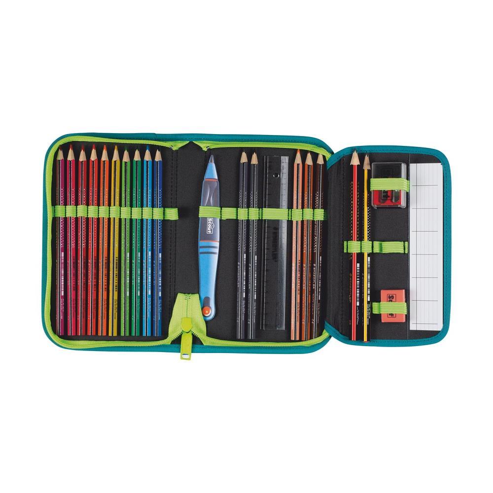 Scout Exklusiv Neo Superflash Extreme Lizard Schulranzen Set 4tlg.