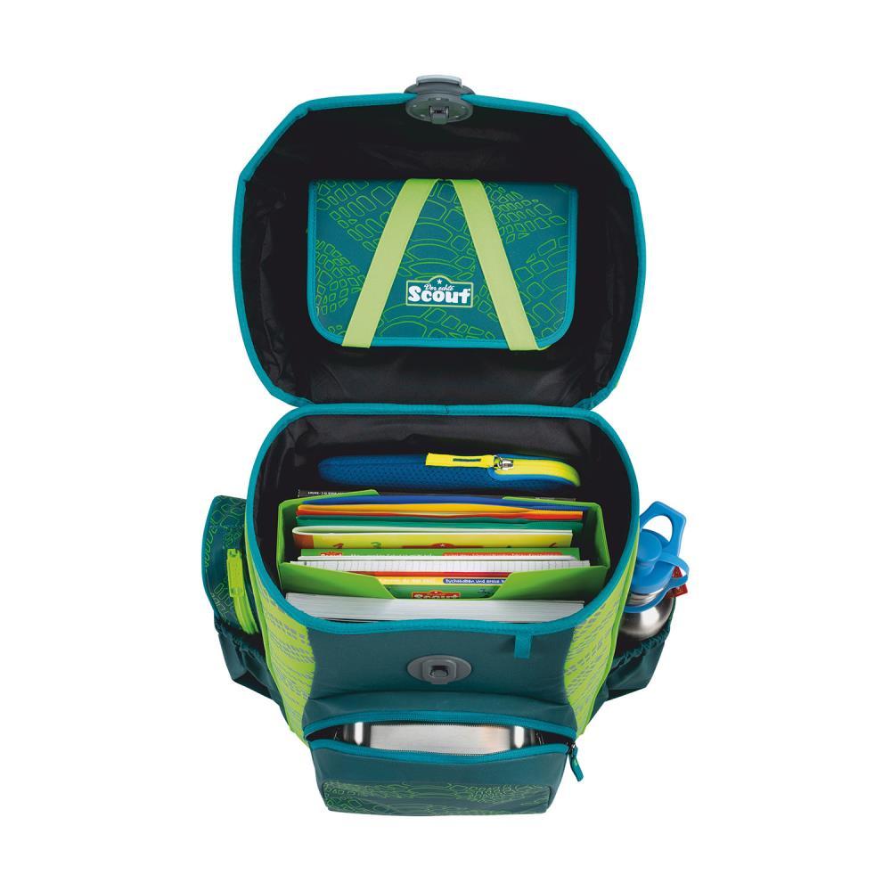 Scout Exklusiv Neo Superflash Extreme Lizard Schulranzen Set 4tlg.